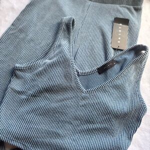 Sanctuary Blue Striped lounge set wide legged